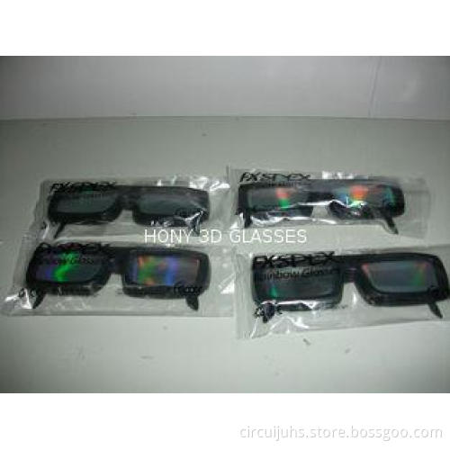 0.06mm PVC / PET laser lenses three d glasses / 3d firework